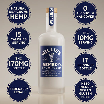 Willie's Remedy+ 10mg High Dose 750ml Bottle