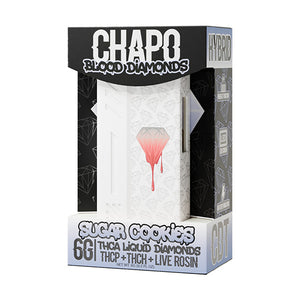 CHAPO BLOOD DIAMONDS THCA LIQUID DIAMOND DISPOSABLE 6GM- SUGAR COOKIES