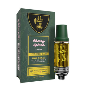 HIDDEN HILLS LIVE RESIN 2GM D11/D9/THCP CARTRIDGE - CHERRY SPLASH