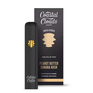 COASTAL CLOUDS DELTA 8 2GM DISPOSABLE - PEANUT BUTTER BANANA KUSH