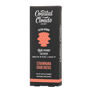 COASTAL CLOUDS D8/HHCP 2GM DISPOSABLE - STRAWNANA SOUR DIESEL