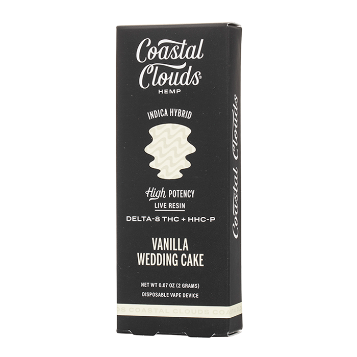 COASTAL CLOUDS D8/HHCP 2GM DISPOSABLE - VANILLA WEDDING CAKE