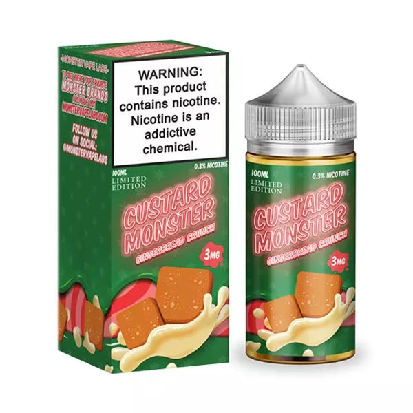 CUSTARD MONSTER E-LIQUID 100ML - GINGERBREAD CRUNCH