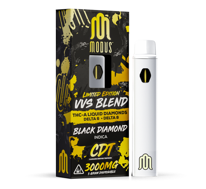 MEDUSA VVS BLEND THCA/D6/D8 3000MG DISPOSABLE - BLACK DIAMOND