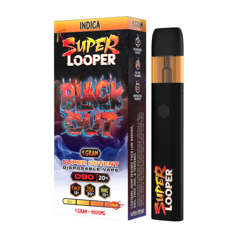 LOOPER SUPER THCA/P/HHC 1GM DISPOSABLE - BLACK OUT