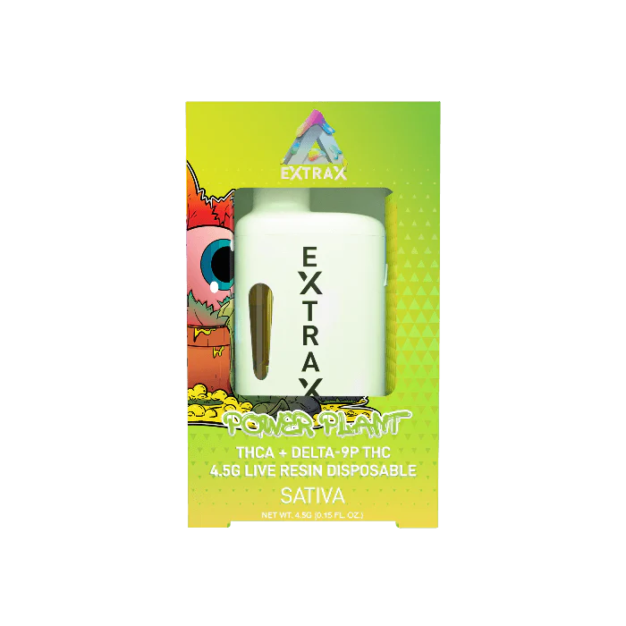 EXTRAX ADIOS PREHEAT 4.5GM LR/THCA/DELTA 9P DISPOSABLE - POWER PLANT