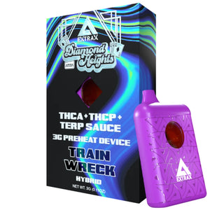 EXTRAX DIAMOND HEIGHTS THCA/P/TERP SAUCE 3GM DISPOSABLE - TRAIN WRECK
