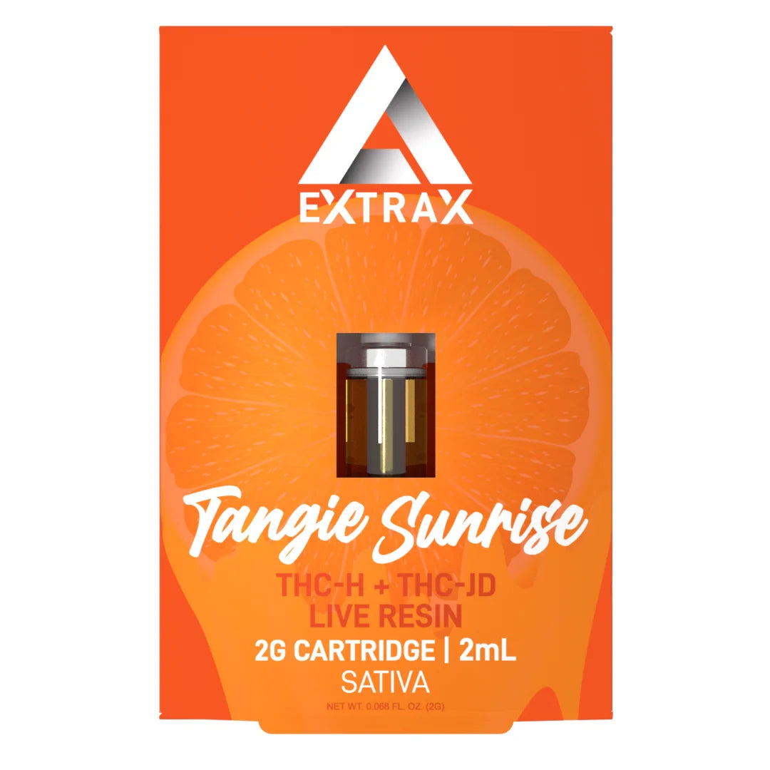 EXTRAX LIGHTS OUT THC-P,THC-JD,THC-H D8 & D10 LIVE RESIN 2GRAM CARTRIDGE - TANGIE SUNRISE