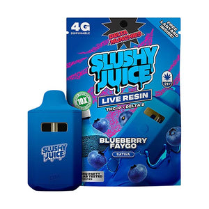 DELTA MUNCHIES SLUSHY JUICE LR/THCP/D8 4GM DISPOSABLE - BLUEBERRY FAYGO