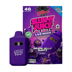 DELTA MUNCHIES SLUSHY JUICE LR/THCP/D8 4GM DISPOSABLE - GRAPE JELLY RUNTZ