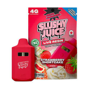 DELTA MUNCHIES SLUSHY JUICE LR/THCP/D8 4GM DISPOSABLE - STRAWBERRY SHORTCAKE