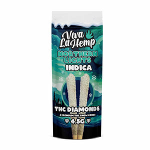 VIVA LA HEMP THC DIAMONDS 4.5GM SNOW CONES 2PK/6CTBX- NORTHERN LIGHTS