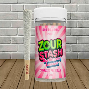 ZOUR STASH LIQUID DIAMOND 2GM PRE ROLLS 10CT