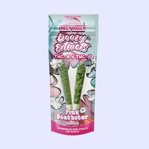 DOOZY EXTRACTS THC-A+THC-P 3GM 2PK PRE-ROLL 6CT/BX- PINK DEATHSTAR