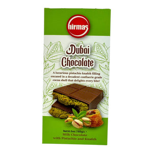HIRMAS DUBAI CHOCOLATE 185GM - MILK CHOCOLATE WITH PISTACHIO
