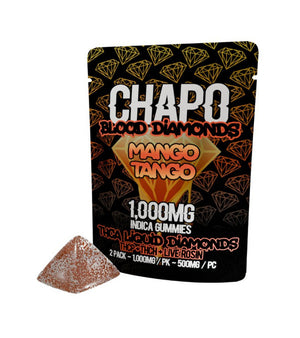 CHAPO BLOOD DIAMONDS 10000MG HYBRID GUMMIES THCP+THCH+LIVE ROSIN 30PK/ BOX
