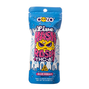 DOZO THC-A/LR HASH ROSIN PRE-ROLL 2CT/PACK 10PK/BOX - BLUE DREAM