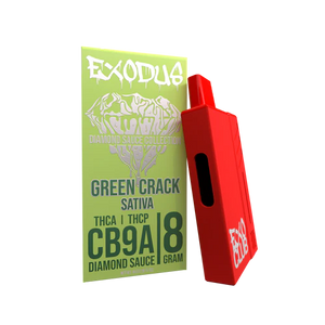 EXODUS THCA+THCP CB9A DIAMOND SAUCE 8GM 6CT/BX DISPOSABLE- GREEN CRACK