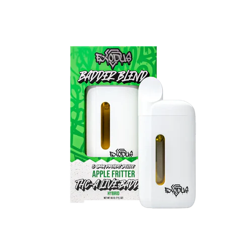 EXODUS THCA+HXY9+THC+D8LIVE RESIN 5GM DISPOSABLE 6CT/BX - APPLE FRITTER