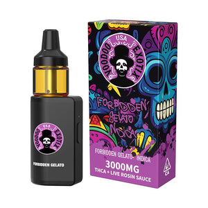 VOODOO EXOTIX THCA/LR 3000MG DISPSOABLE - FORBIDDEN GELATO