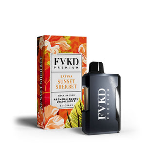 FVKD PREMIUM BLEND THCA BADDER 3.5GM DISPOSABLE - SUNSET SHERBET