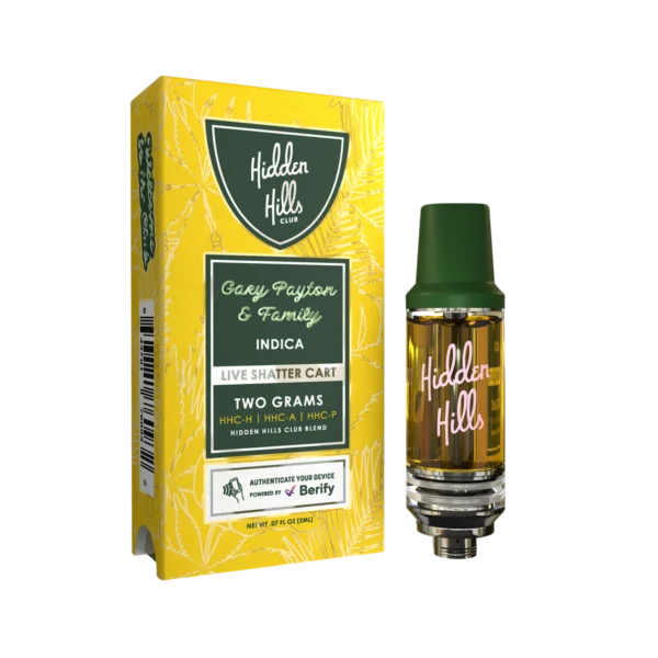 HIDDEN HILLS LIVE SHATTER HHCH/HHCA/HHCP 2GM CARTRIDGE - GARY PAYTON & FAMILY
