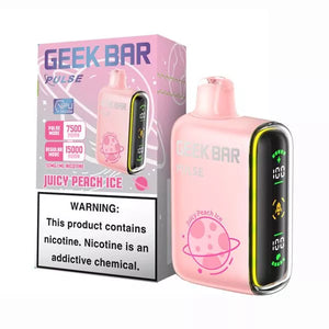 GEEK BAR PULSE 15000 PUFF MESH COIL DISPOSABLE - JUICY PEACH ICE