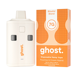 GHOST BLISSFUL BLEND 7GM DISPOSABLE - PEACHES & CREAM