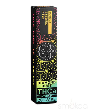 HI ON NATURE THCA DIAMOND W/THCP 2GM DISPOSABLE - MAIN SQUEEZE