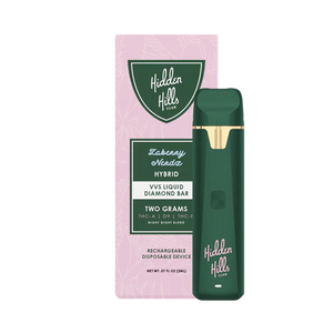 HIDDEN HILLS VVS LIQUID DIAMOND BAR THCA/P/D9 2GM DISPOSABLE - ZABERRY NERDZ