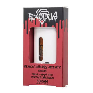 EXODUS THCA+HXY9+THC+D8LIVE RESIN 5GM DISPOSABLE 6CT/BX - BLACK CHERRY GELATO