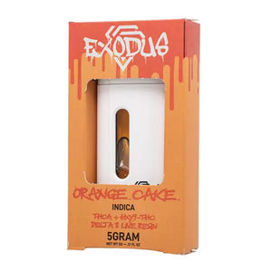 EXODUS THCA+HXY9+THC+D8LIVE RESIN 5GM DISPOSABLE 6CT/BX - ORANGE CAKE