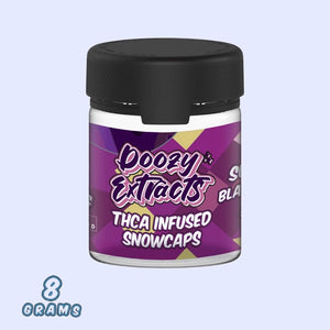 DOOZY EXTRACTS THCA SNOWCAPS FLOWER 8GM - SUGAR BLACK ROSE