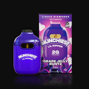 MUNCHIES LIL RIPPER THC-P 2GM DISPOSABLE VAPE PEN- GRAPE JELLY RUNTZ