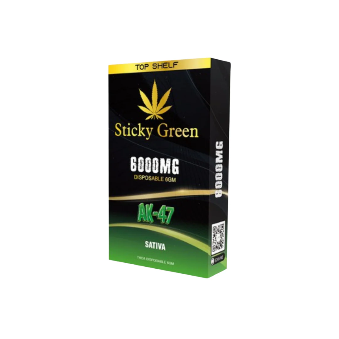 STICKY GREEN TOP SHELF 6GM DISPOSABLE -AK-47