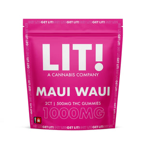 LIT! GUMMIES 1000MG 2CT/PK 25PK/BOX - MAUI WAUI