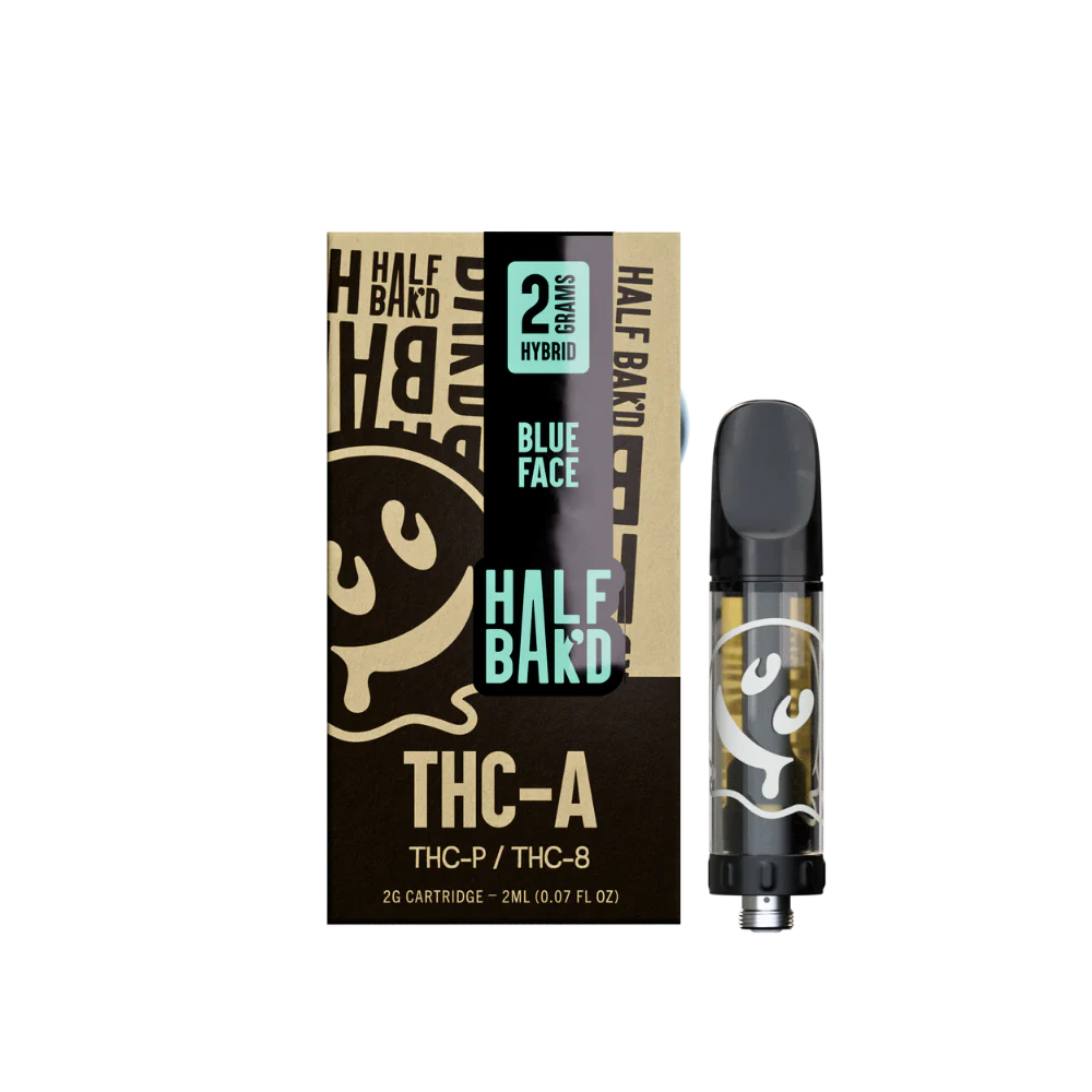 HALF BAK'D THC-A/P/B 2GM CARTRIDGE - BLUE FACE