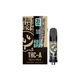HALF BAK'D THC-A/P/B 2GM CARTRIDGE - BLUE FACE