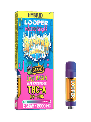 LOOPER MELTED SERIES THCP/O/HHC LR 2GM CARTRIDGE - BANANA SHERBET