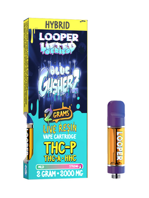 LOOPER LIFTED SERIES THCA/P/HHC LR 2GM CARTRIDGE - BLUE GUSHERZ