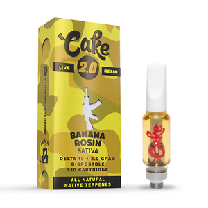 CAKE DELTA 10 LR 510 2GM CARTRIDGE - BANANA ROSIN