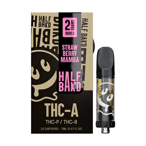 HALF BAK'D THC-A/P/B 2GM CARTRIDGE - STRAWBERRY MAMBA