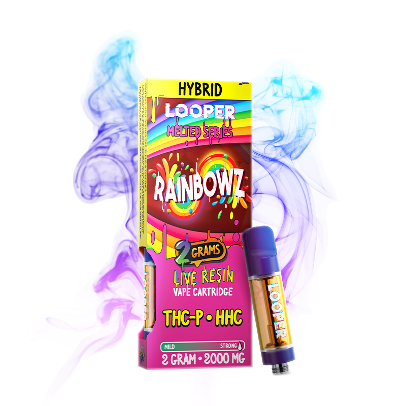 LOOPER MELTED SERIES THCP/O/HHC LR 2GM CARTRIDGE - RAINBOWZ