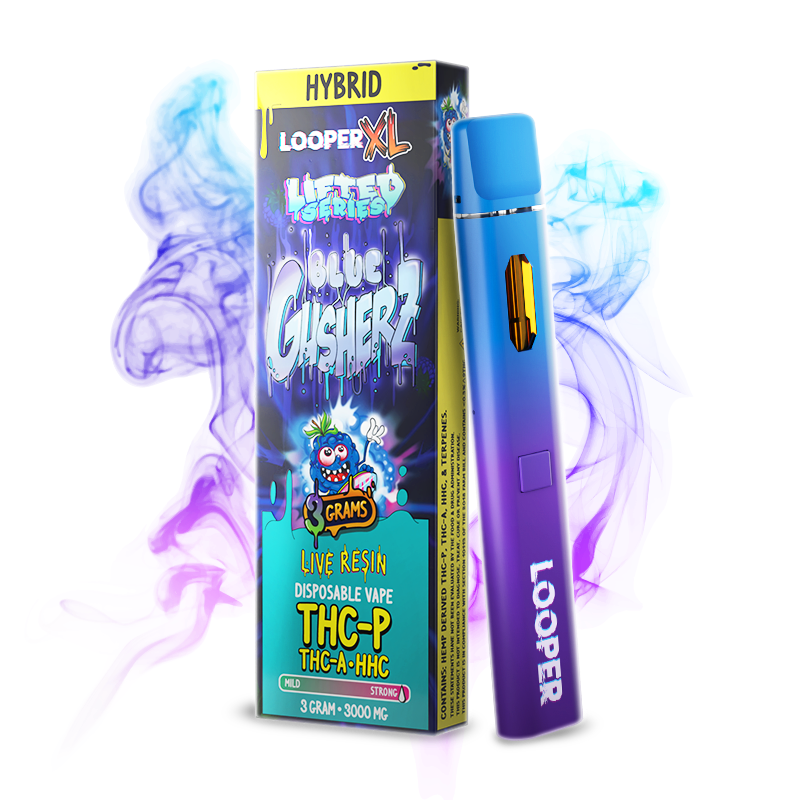 LOOPER XL LIFTED 3GM DISPOSABLE THCP/A/HHC - BLUE GUSHERZ
