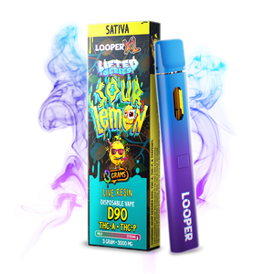 LOOPER XL LIFTED 3GM DISPOSABLE THCA/P - SOUR LEMON