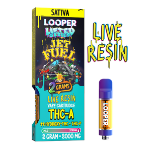 LOOPER LIFTED SERIES THCA/P/11HXY LR 2GM CARTRIDGE - JET FUEL