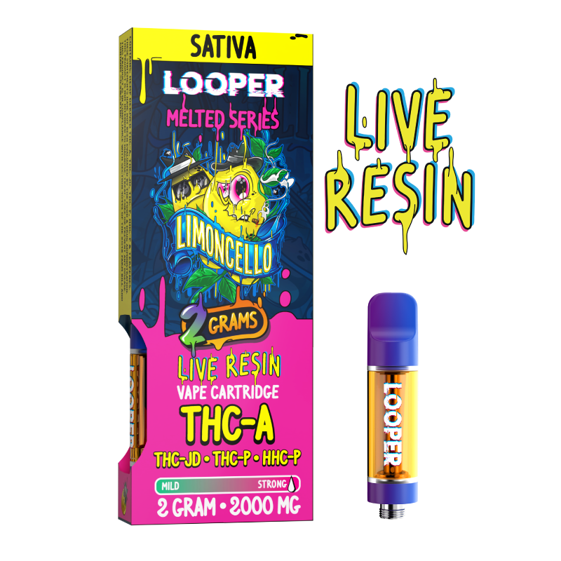 LOOPER MELTED SERIES THCA/JD/PO LR 2GM CARTRIDGE - LIMONCELLO