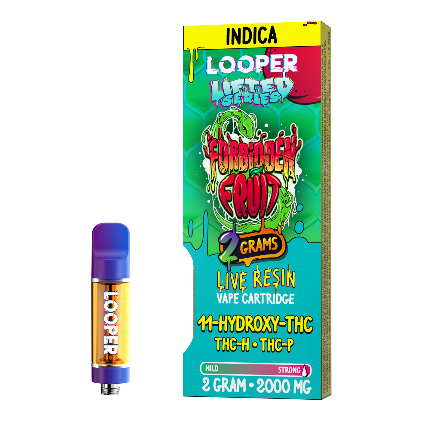 LOOPER LIFTED SERIES THCH/11HYDRO/P 2GM CARTRIDGE - FORBIDDEN GROUP