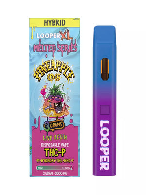 LOOPER XL MELTED 3GM DISPOSABLE THCP/HHCP/11HYDROXY - PINEAPPLE OG