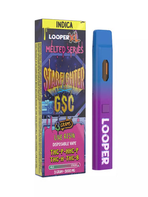 LOOPER XL MELTED 3GM DISPOSABLE THCP/H/B/HHCP - STARFIGHTER GSC